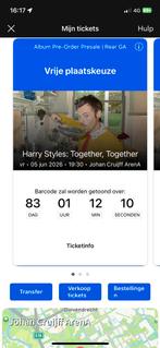 HARRY STYLES tickets 5 juni REAR GA, Tickets en Kaartjes, Twee personen