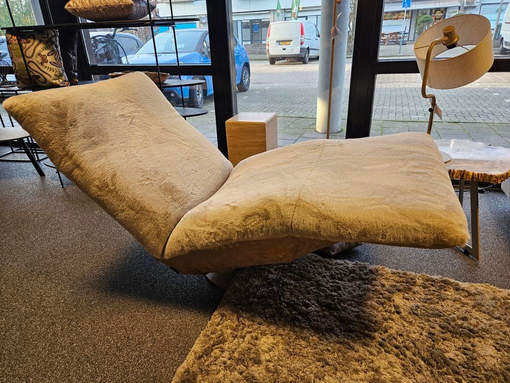 Relaxfauteuil INDI chill-line bunny stof leer, Huis en Inrichting, Fauteuils, Ophalen of Verzenden, Nieuw, Leer, 50 tot 75 cm