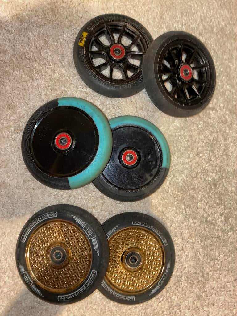 Step wielen Longway, MGX, MGP 120mm, Fietsen en Brommers, Steps, Ophalen, Gebruikt, Overige typen