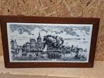 Vintage tegel ,wandtegel Dordrecht 1850, Ophalen of Verzenden