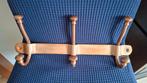 Metalen kapstok met 3 dubbele haken, Gebruikt, Wandhaken, Ophalen of Verzenden, Minder dan 100 cm
