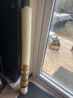 Paaskaars 113cm is een keer aangeweest in kerk., Overige materialen, Gebruikt, Ophalen of Verzenden, Crème