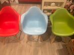 Set van 3 kleurrijke stoelen - Eames stijl, Ophalen, Gebruikt, Overige kleuren, Drie