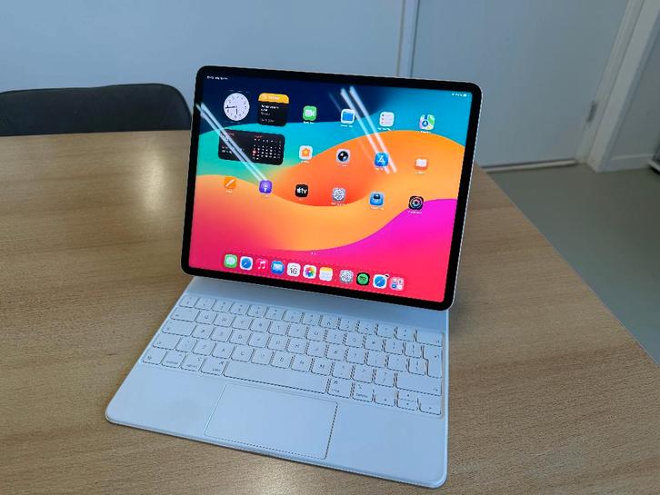 iPad Pro 12.9 M1 256GB 5G + Magic Keyboard + Garantie, Computers en Software, Apple iPads, Zo goed als nieuw, Apple iPad Pro, Wi-Fi en Mobiel internet