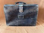 Vintage Leren Akte/ dokterstas Echt Leer, Overige merken, Gebruikt, Bruin, Ophalen of Verzenden