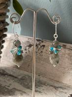 Labradoriet , Opaal , Kwarts oorbellen 925 Sterling Zilver, Sieraden, Tassen en Uiterlijk, Edelstenen, Ophalen of Verzenden, Nieuw