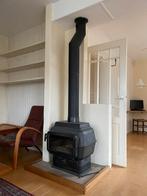 Gietijzeren houtkachel incl. pijp, Huis en Inrichting, Ophalen, Houtkachel, Zo goed als nieuw, Vrijstaand