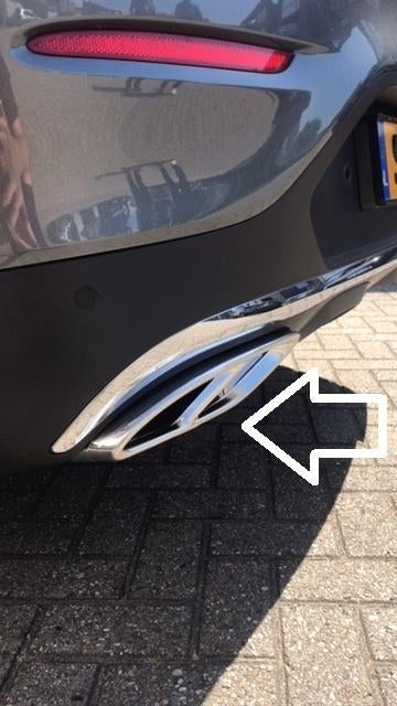 amg uitlaten amg uitlaat sieruitlaat C-klasse c43 w205 w213, Auto diversen, Tuning en Styling, Ophalen of Verzenden