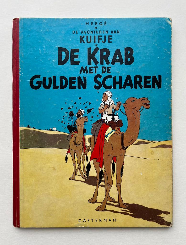 Kuifje - De krab met de gulden scharen 1954 HC - Hergé, Gelezen, Eén stripboek, Ophalen of Verzenden, Hergé