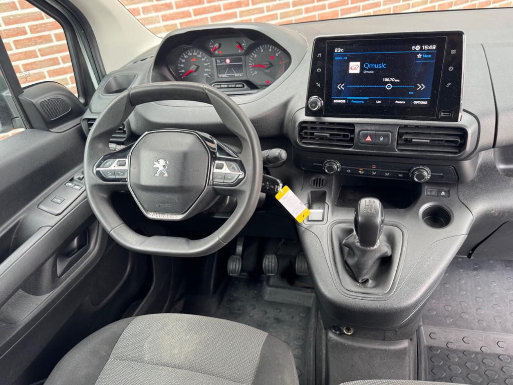 Peugeot Partner 1.5 BlueHDI | Pro 3-Pers | Airco | Cruise |, Auto's, Traction-control, 1350 kg, Gebruikt, 4 cilinders