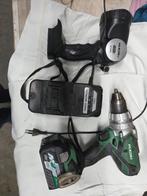 HiKOKI DS 18DSDL 18V Accuboormachine met lader en accu, Gebruikt, Variabele snelheid, Ophalen of Verzenden, Boor- en Schroefmachine