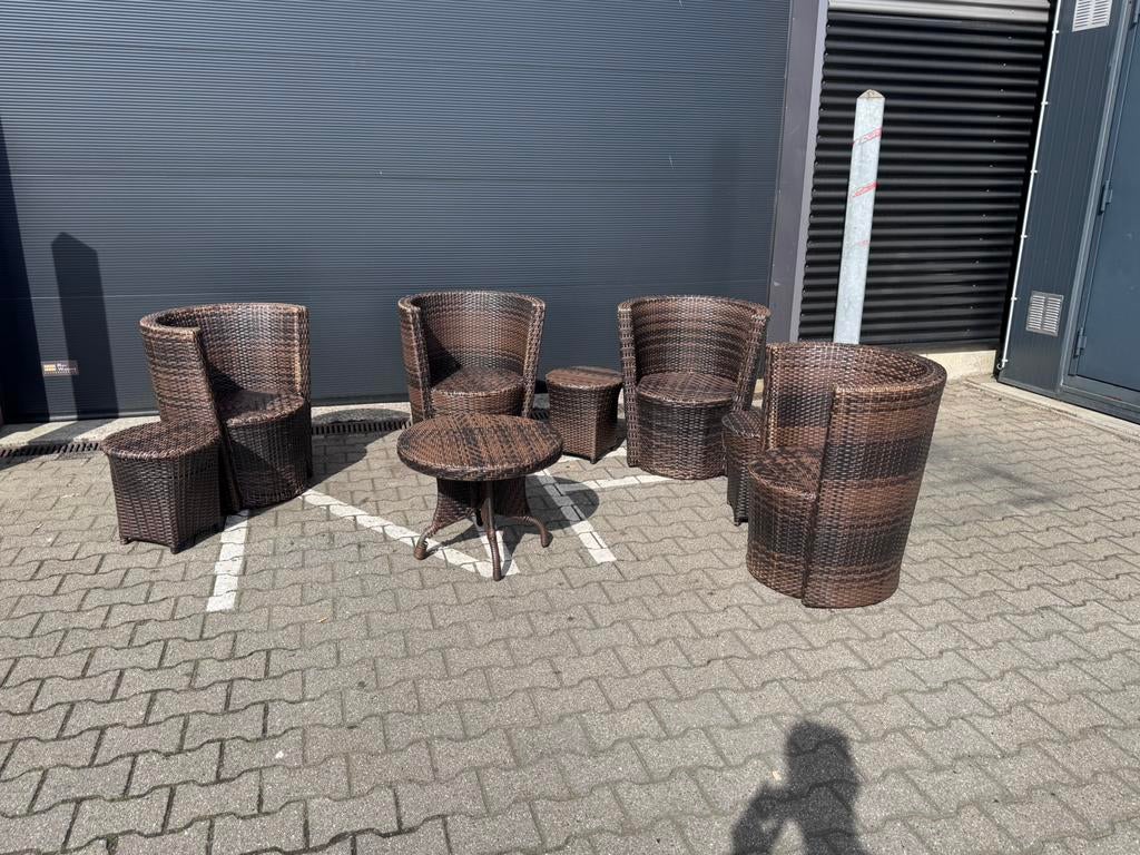 Loungeset te koop., Ophalen, Gebruikt, Bijzettafel