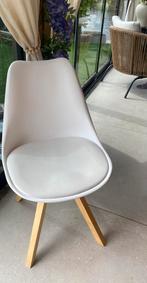 Leen bakker eetkamerstoelen senja, Ophalen of Verzenden, Gebruikt, Wit, Vijf, Zes of meer stoelen