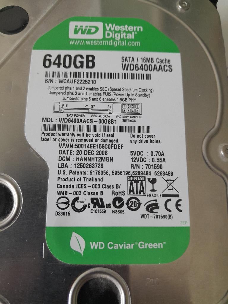Opruiming diverse merken SATA  Harddisks 3½ inch (getest), Computers en Software, Harde schijven, Gebruikt, Desktop, Intern, HDD