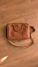Cowboysbag leren laptoptas cognac, Ophalen of Verzenden