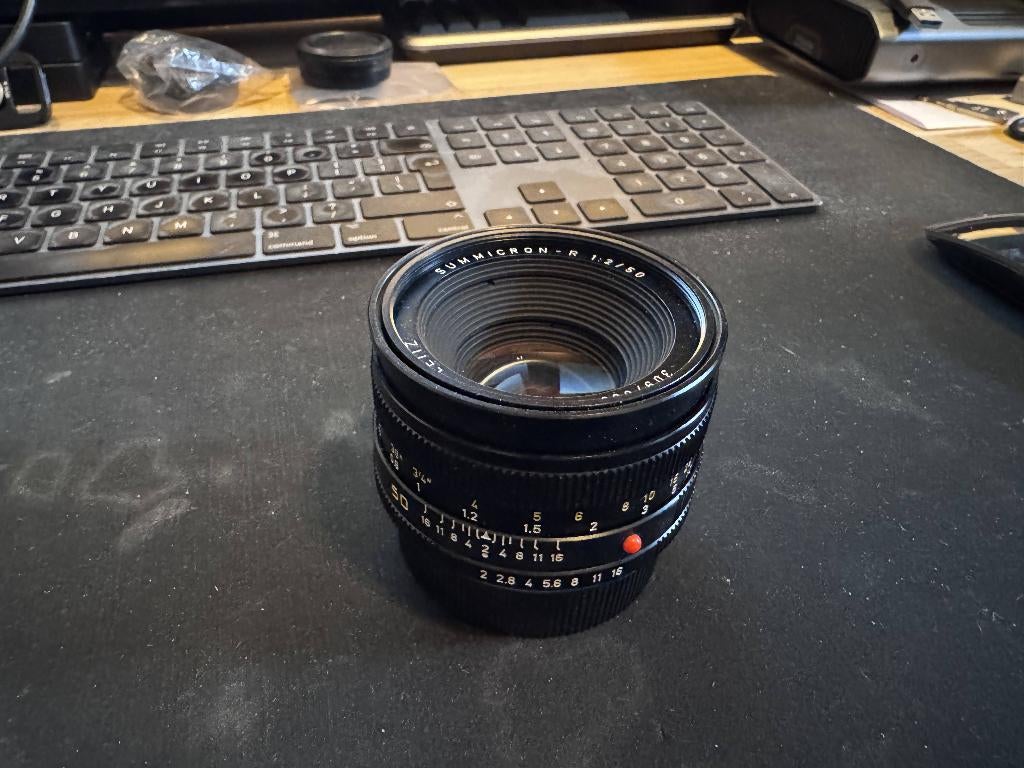 Leica summicron-r 50mm F2 ROM, Ophalen, Gebruikt, Standaardlens