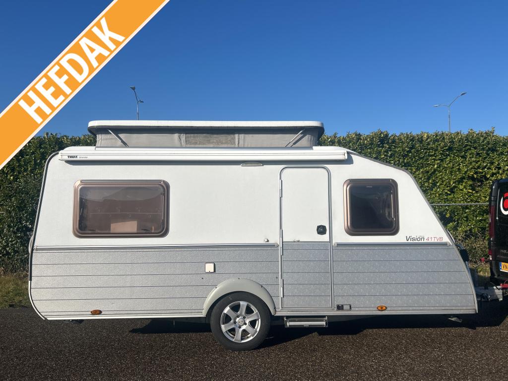 Kip Vision 41 TVB 2007 LUIFEL, PANORAMA HEFDAK, Caravans en Kamperen, Caravans, Bedrijf, tot en met 3, 750 - 1000 kg, Treinzit