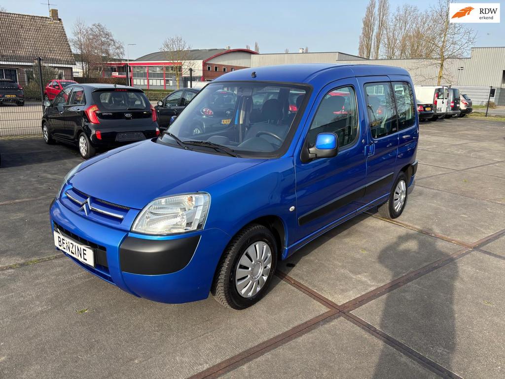 Citroen Berlingo 1.4i Multispace Caractère met airco, Auto's, Citroën, Stof, Zwart, 4 cilinders, Blauw