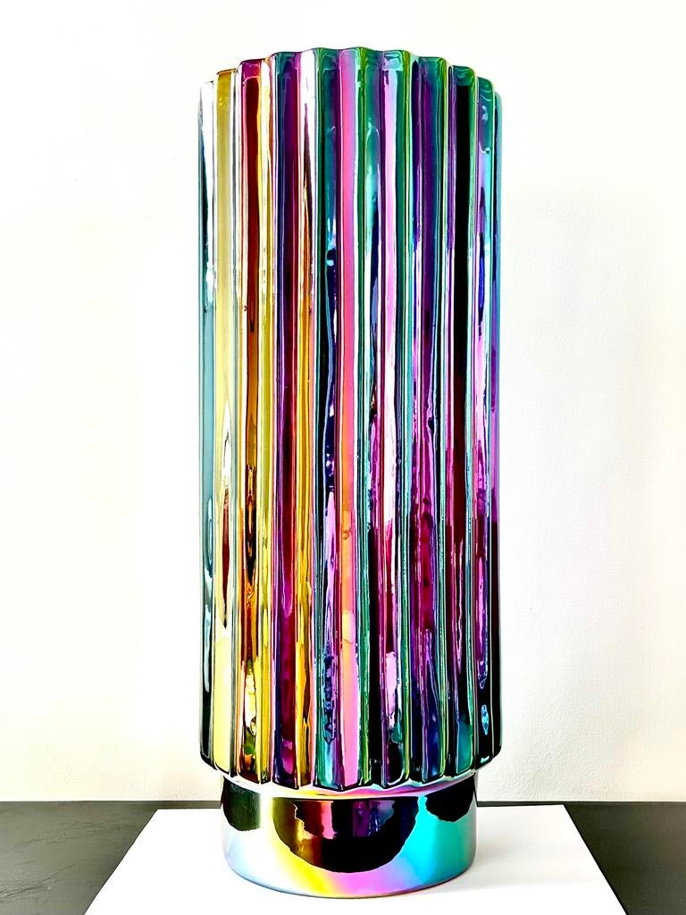 Pols Potten Oily Folds Vaas XL, Huis en Inrichting, Woonaccessoires | Vazen, Ophalen, Overige kleuren, 50 tot 75 cm, Aardewerk of Porselein