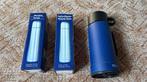 Thermoskan 1 liter en 2 thermosflessen 0,50 liter, Ophalen of Verzenden, Gebruikt