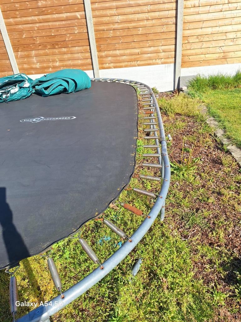 Trampoline Van Cranenbroek met veiligheidsnet, Ophalen of Verzenden, Gebruikt
