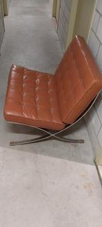 Barcelona chair leer cognaq, Ophalen, Zo goed als nieuw, 50 tot 75 cm, Leer