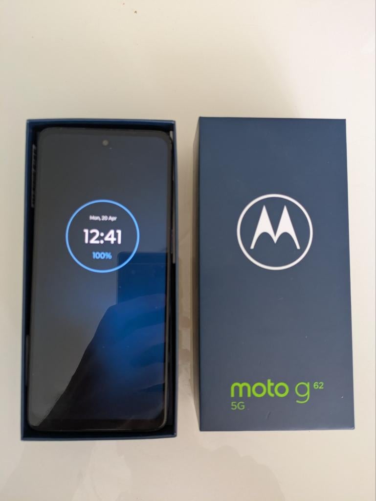 Motorola Moto G62 5G - 128GB - krasvrij, Gebruikt, Zwart, Touchscreen, Ophalen of Verzenden