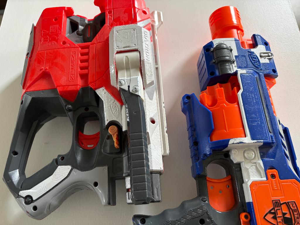 Nerf Vortex + Nerf Stockade geweer, Ophalen, Gebruikt