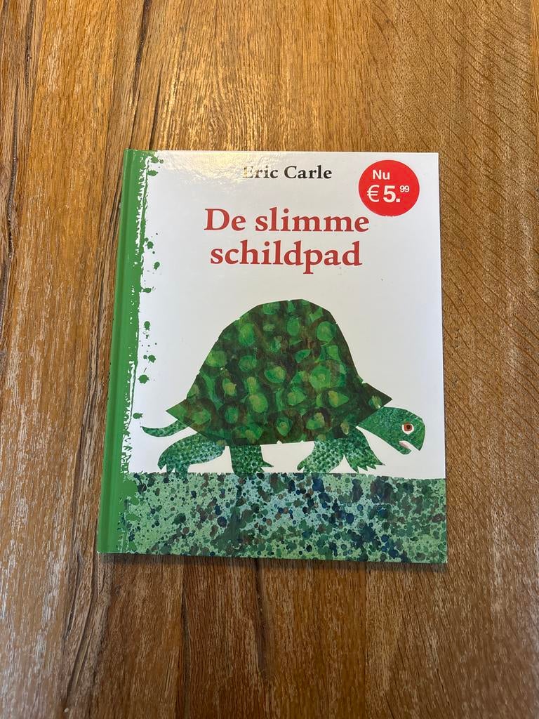 De slimme schildpad - Eric Carle prentenboek, Ophalen of Verzenden, Zo goed als nieuw, Prentenboek