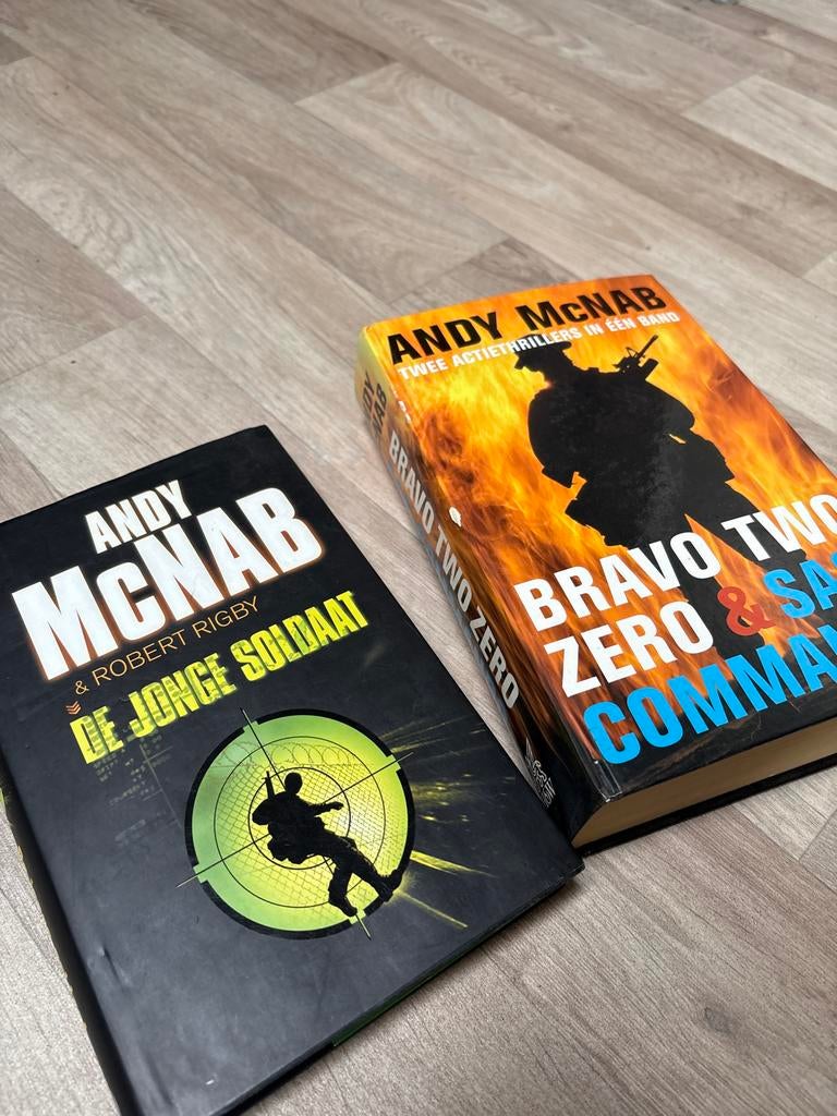 Andy McNab boeken: De Jonge Soldaat en Bravo Two Zero, Boeken, Ophalen of Verzenden, Gelezen, Nederland