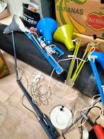 Partij van 10 vintage bureaulampen in diverse kleuren, Ophalen