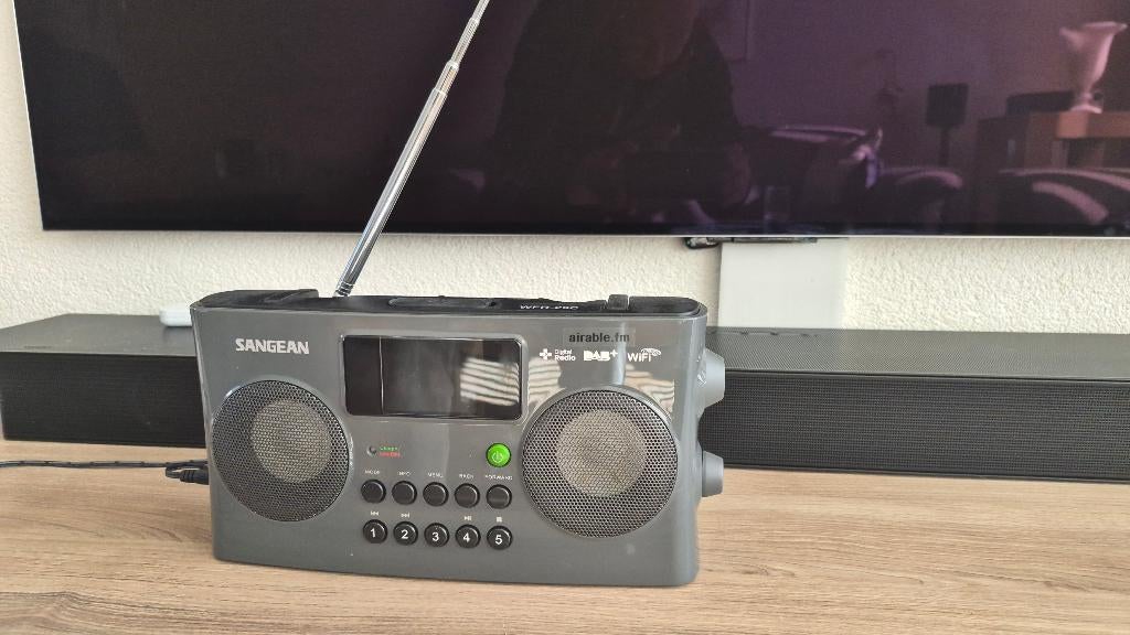 Sangean DAB+ FM/AM internet radio zgan, noodradio., Audio, Tv en Foto, Radio's, Ophalen, Zo goed als nieuw, Radio