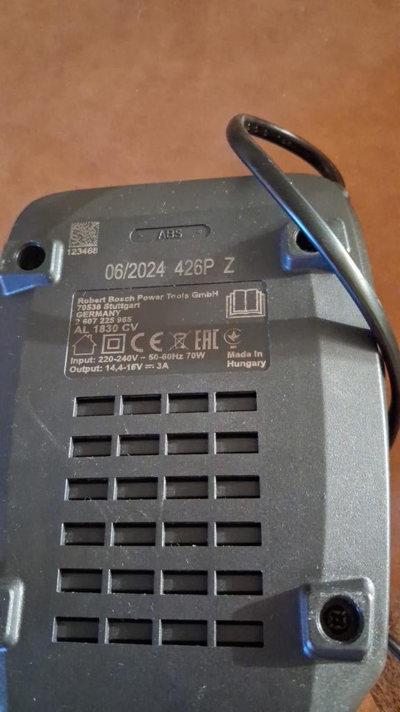 Bosch AL 1830 CV acculader, Ophalen