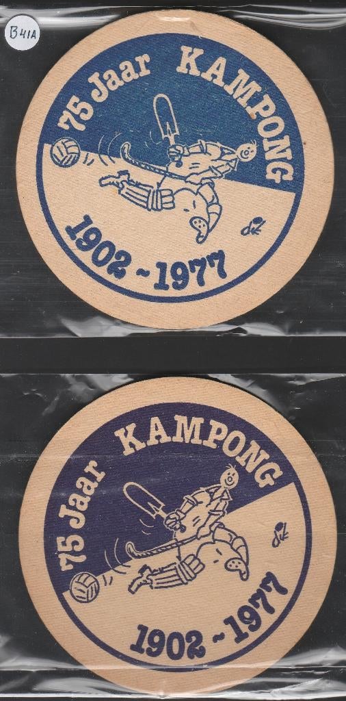 Bierviltjes Bavaria B 41 licht blauw en donkerblauw, Verzenden, Viltje(s), Overige merken