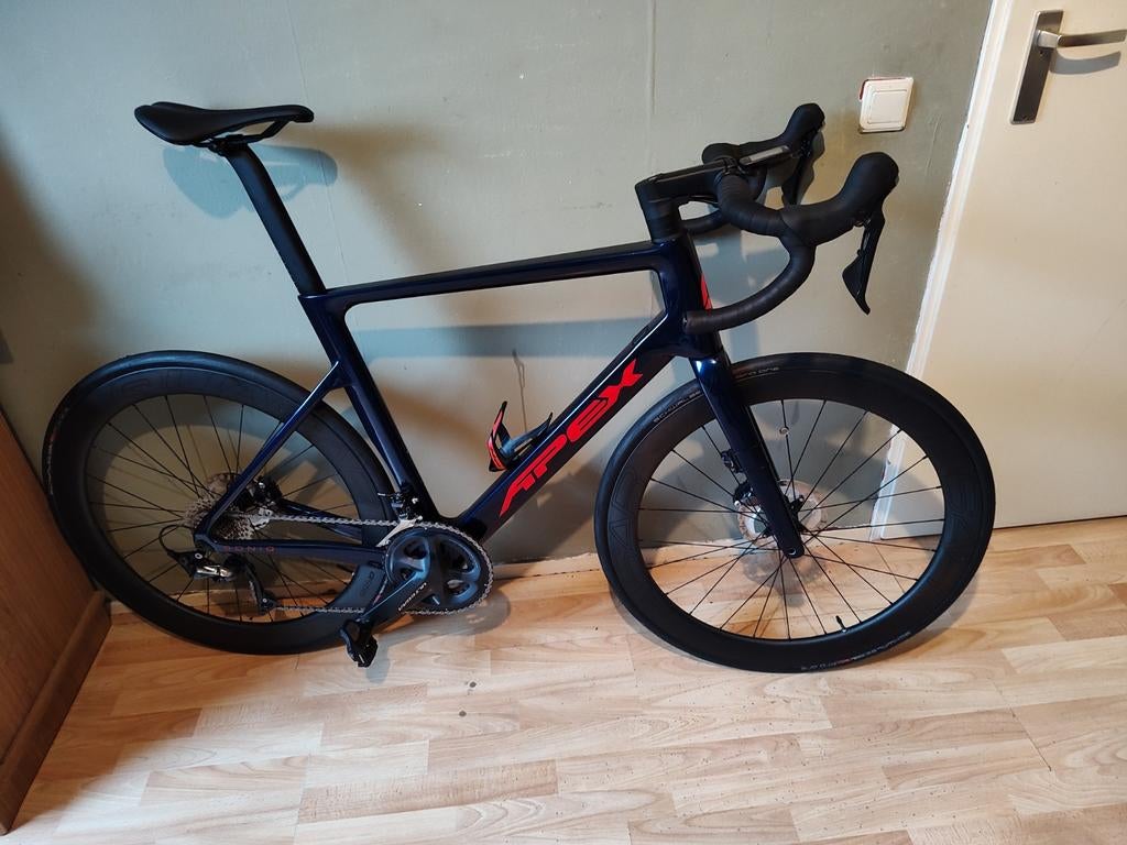 APEX SONIQ RACEFIETS 58 CM, Fietsen en Brommers, Fietsen | Racefietsen, 28 inch, Carbon, Zo goed als nieuw, 57 tot 61 cm