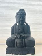 Mooie houten Boedha 43 cm, Ophalen, Zo goed als nieuw