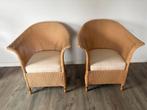 Set van 2 Lloyd Loom stoelen, Huis en Inrichting, Stoelen, Ophalen, Gebruikt, Twee, Overige kleuren