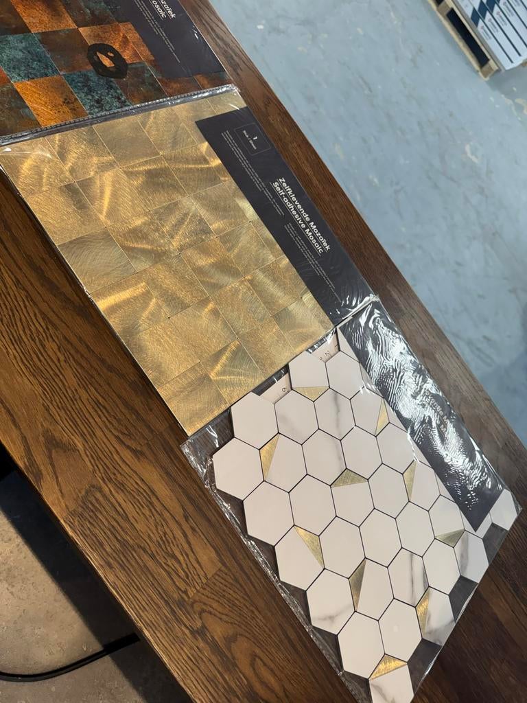 Zelfklevende Mozaïek Tegels - Diverse Designs, Overige materialen, Wandtegels, Nieuw, Ophalen of Verzenden