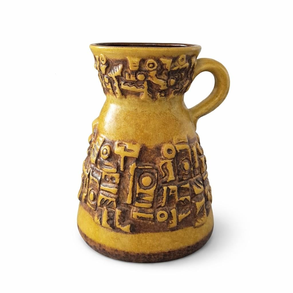 Vintage keramieken kan of vaas., Antiek en Kunst, Antiek | Keramiek en Aardewerk, Ophalen of Verzenden