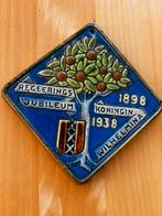Regeringsjubileum Koningin Wilhelmina 1898-1938 Plaquette, Ophalen of Verzenden