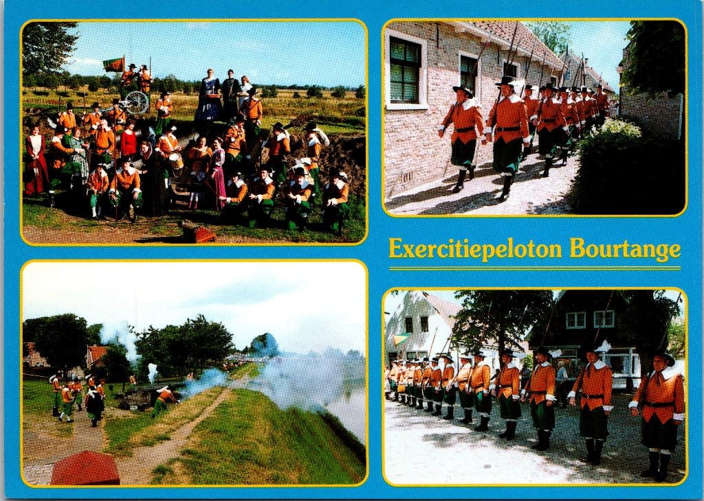 Bourtange - Exercitiepeloton, Verzamelen, Ansichtkaarten | Nederland, Verzenden, 1980 tot heden, Ongelopen, Groningen
