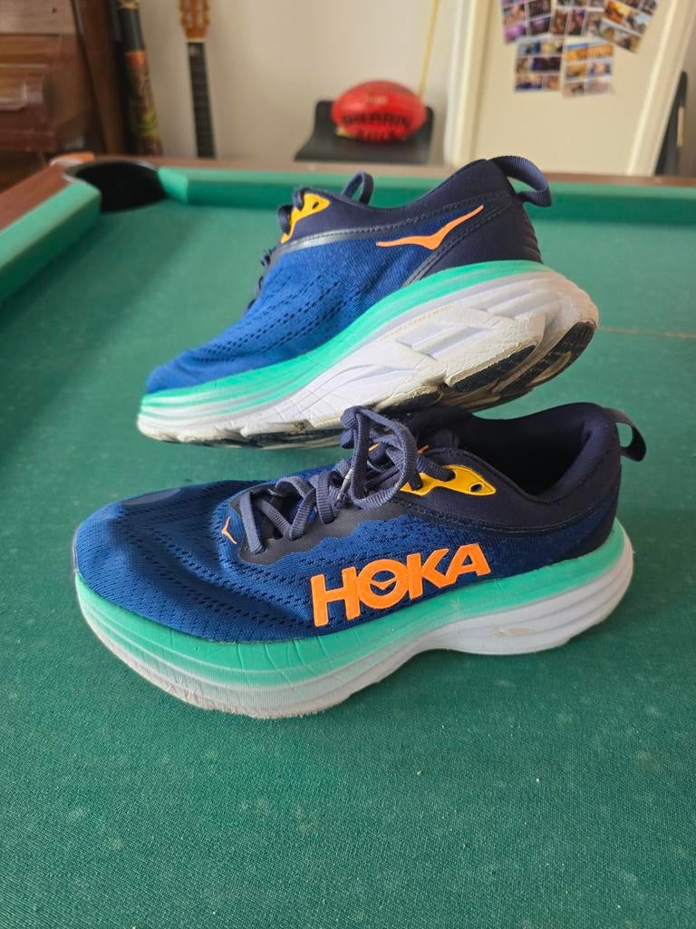 Hoka W Bondi 8, maat 40, Ophalen of Verzenden, Zo goed als nieuw, Groen, Sneakers of Gympen