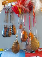 13 vintage oude ultra light spinners hand gebouwd 8/14 cm, Ophalen of Verzenden, Zo goed als nieuw, Kunstaas