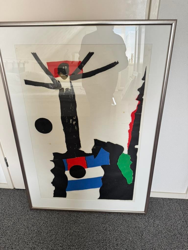 Jef Diederen – Black Saint (1992) – gesign. zeefdruk (33/75), Antiek en Kunst, Ophalen of Verzenden