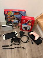 Nintendo Switch Oled + spel met accessoires + extra’s, Ophalen of Verzenden, Zo goed als nieuw, Met 1 controller, Switch OLED