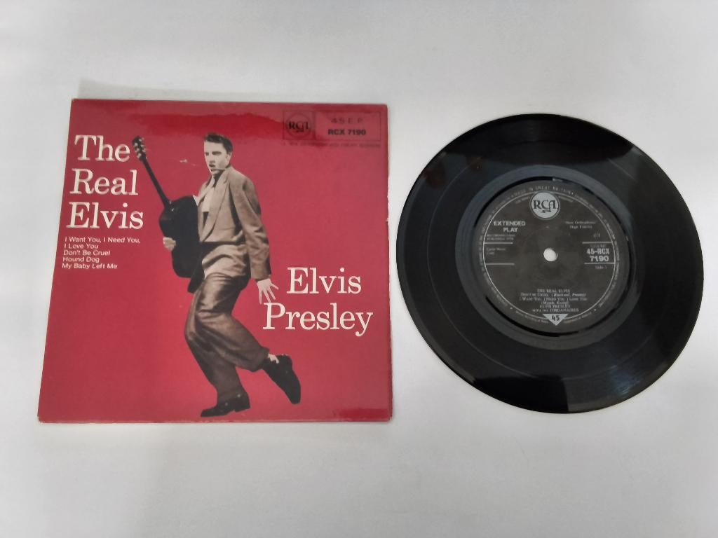 Vinyl single Elvis Presley.  The Real Elvix, Gebruikt, Overige genres, 7 inch, 1980 - 1989