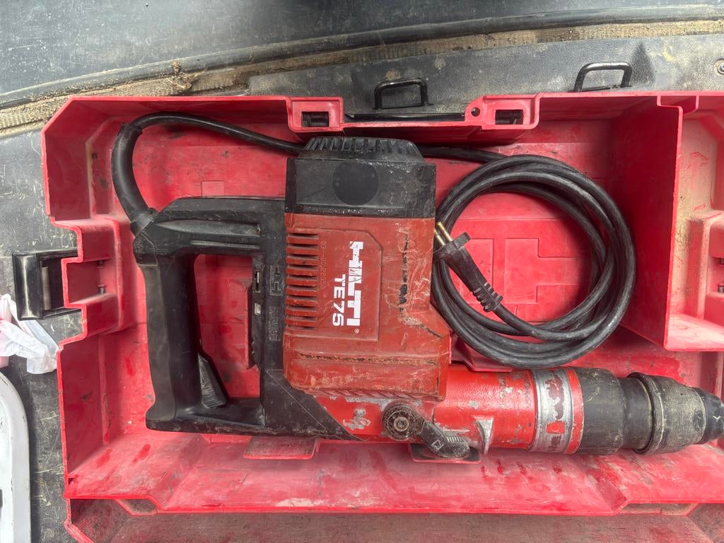 Hilti TE75 boormachine, Doe-het-zelf en Verbouw, Boor- en/of Breekhamer, Ophalen of Verzenden, Klopboormechanisme, Gebruikt