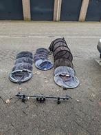 Toolbar, 3x net en 3x teller. Gebruikt maar goed, Watersport en Boten, Hengelsport | Witvissen, Ophalen, Gebruikt, Net of Fuik