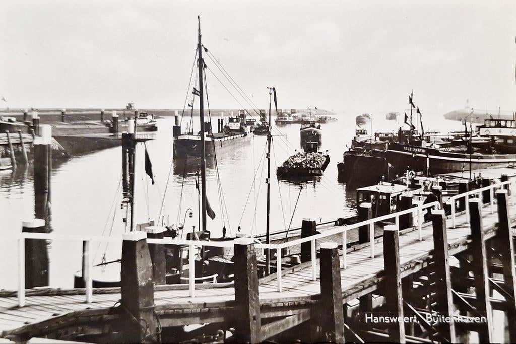 Fotokaart Hansweert - Buitrnhaven - 1963, Ophalen of Verzenden, 1960 tot 1980, Ongelopen, Zeeland