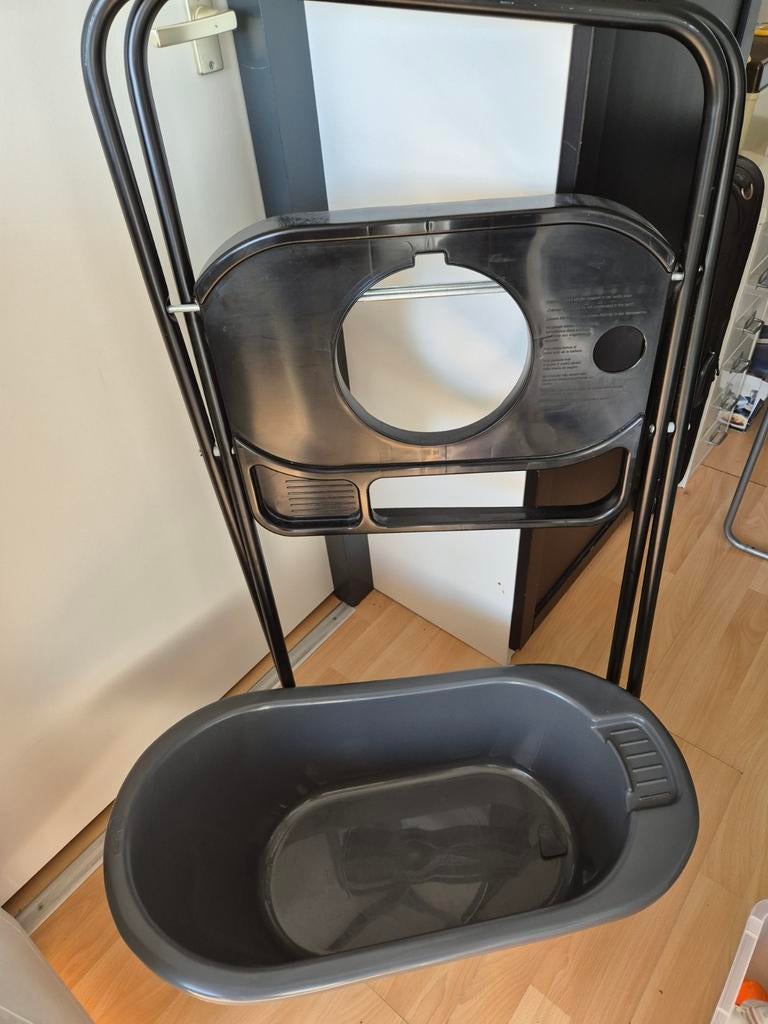 Babybad met standaard, Kinderen en Baby's, Ophalen, Zo goed als nieuw, Badje, Standaard